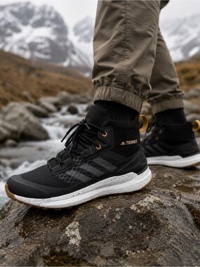 ADIDAS TERREX FREE HIKER PRIMEBLUE High Top Trail Sneakers